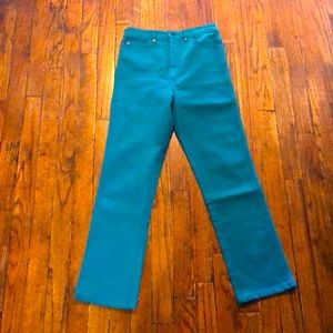 Judi Rosen Judi Jean in cyanide green, size 26